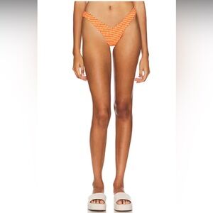 NWT Kulani Kinis x Lexi Hidalgo Y Cheeky Bottom in Honeysuckle *Flaw*